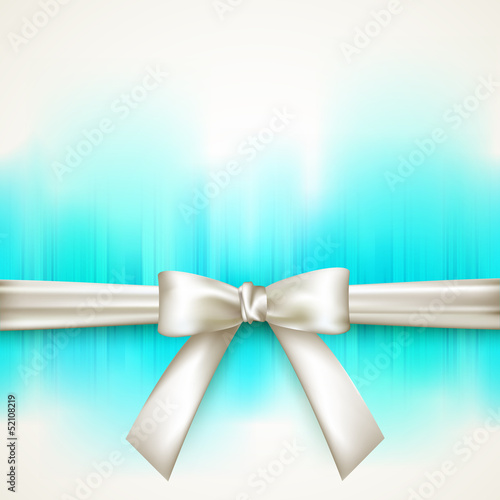 Vector: blue background with white bow blue background with white bow