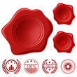 Wax seal set with stamps