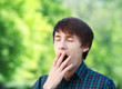 Man Yawning