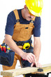 Mature Contractor. The carpenter