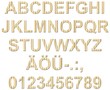 Foto: Alphabet with bambus (white background) Alphabet with bambus (white background)