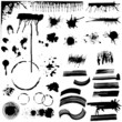 Set of Various Grunge Stains - for design or scrapbook