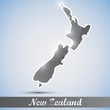 Illustration: shiny icon in form of New Zealand shiny icon in form of New Zealand