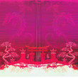 Illustration: card of year of the dragon card of year of the dragon