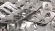 Empty medical blister packages in a loop