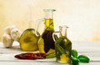 oil flavored with herbs abd spices