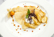 Crepe pancake with banana