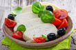 fresh feta cheese  and tomato