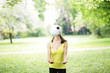 Foto: junge Frau beim Sport junge Frau beim Sport