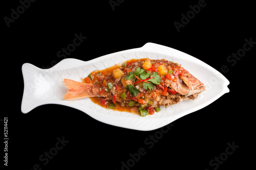 Photo: Thai Red Snapper with Tamarind Sauce Thai Red Snapper with Tamarind Sauce