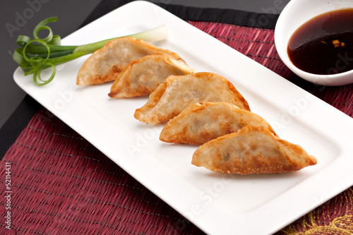 Photo: Thai Pan Fried Gyoza Dumplings Thai Pan Fried Gyoza Dumplings