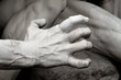 verkrampfte Hand