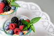 dessert with berries