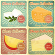 Vintage Set of Cheese Labels