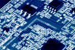 Photo: Close-up of electronic circuit board. Macro . Close-up of electronic circuit board. Macro .
