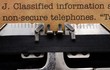 Classified information form