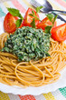 Pasta with nettles sauce