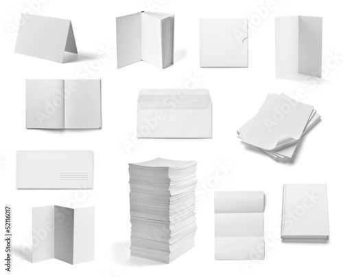 Photo: leaflet notebook textbook envelope blank paper template book leaflet notebook textbook envelope blank paper template book