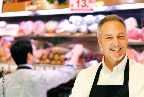 Photo: Butchers in the shop Butchers in the shop