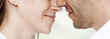couple just about to kiss