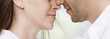 couple just about to kiss