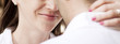 couple just about to kiss