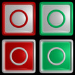 Series of on and off icons