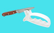 plastic knife sharpener and kitchen knife