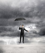 businessman flying