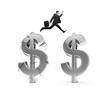 businessman jumping