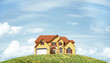 abstract cottage