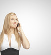 woman with phone