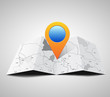 Photo: pointer on map pointer on map