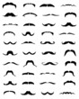 Set of mustache-vector