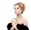 Foto: Beautiful Woman Wearing Luxury Fur Coat Beautiful Woman Wearing Luxury Fur Coat
