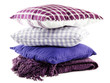 Hill colorful pillows isolated on white