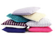 Hill colorful pillows isolated on white