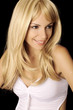 Beautiful blond girl smiling