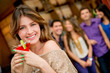 Woman having a cocktail