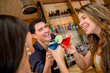 Group of friends at the bar