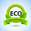 Eco sign with promotion text