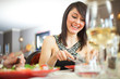Couple having dinner