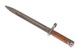 ww1 period bayonet isolated on white background