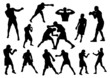 Boxers silhouettes