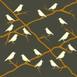Seamless Pattern With Birds On...