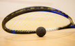 Foto: Squash racket with ball Squash racket with ball