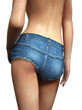 Illustration: Female wearing short shorts Female wearing short shorts