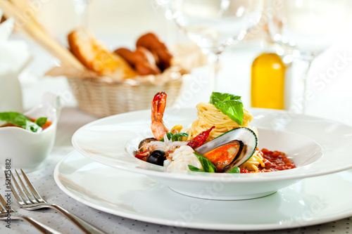 Photo: Seafood Spaghetti Seafood Spaghetti