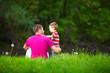 Photo: father and son relationships, colorful nature father and son relationships, colorful nature