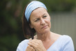 Sad lonely mature woman in grief and depression